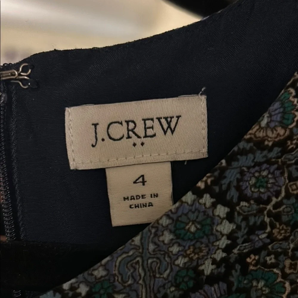 Navy Blue and bits of Green Paisley Dress - Picture 2 of 5